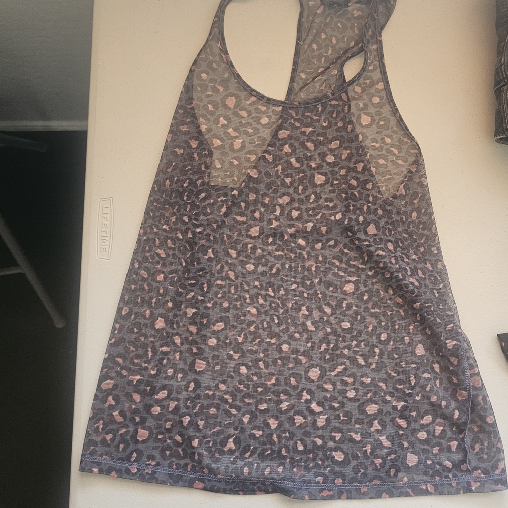 Victoria's Secret Black, Grey & Pink Leopard Tank Top with matching legging!!!